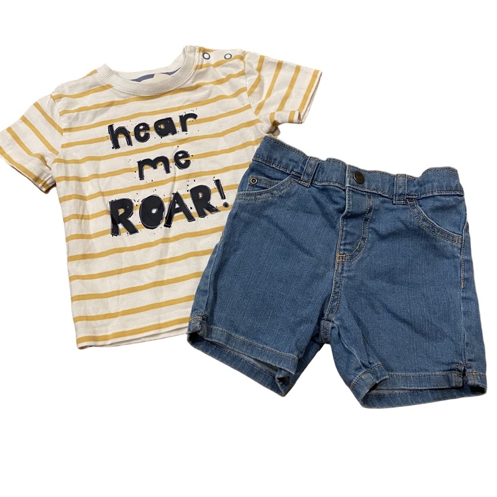 Toddler Boy 18 m Outfit Top Shorts Summer Set Lot 4/$20 🛑